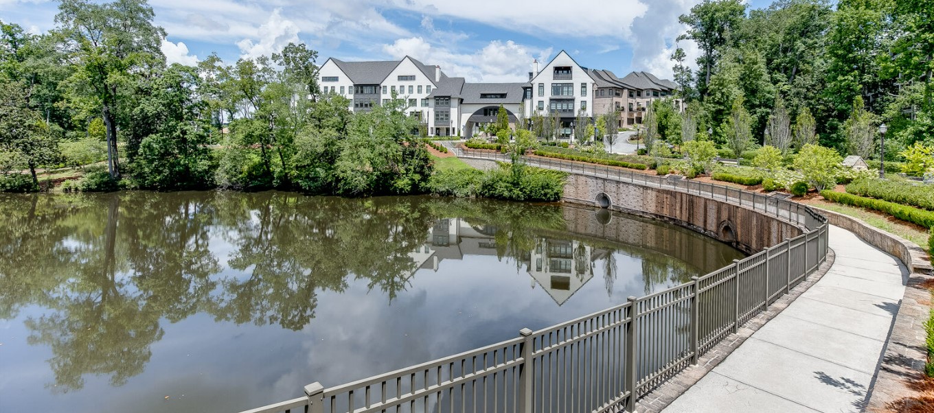 Aria Sandy Springs pond