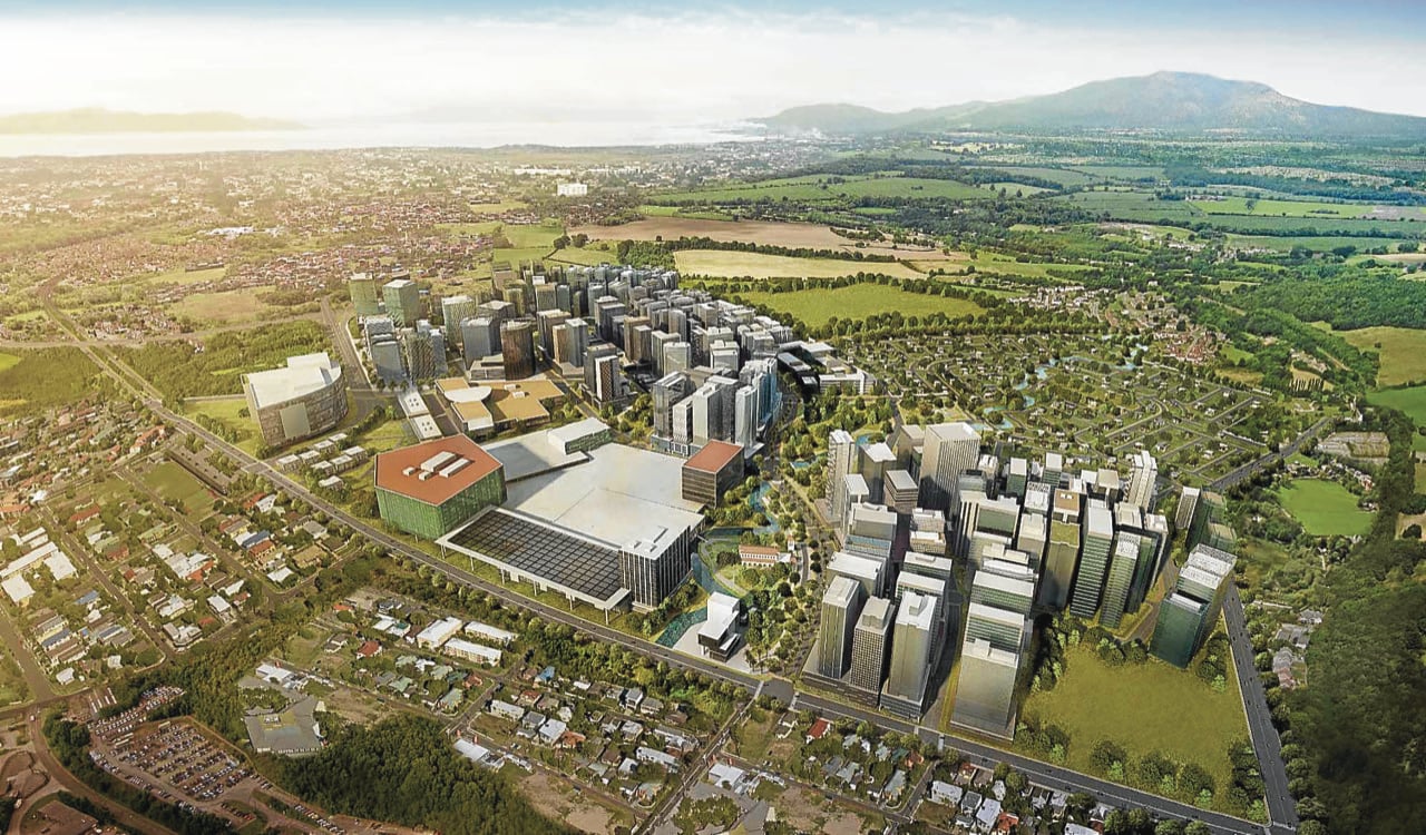 Aerial rendering of Evo City Cavite, Manila, Philippines