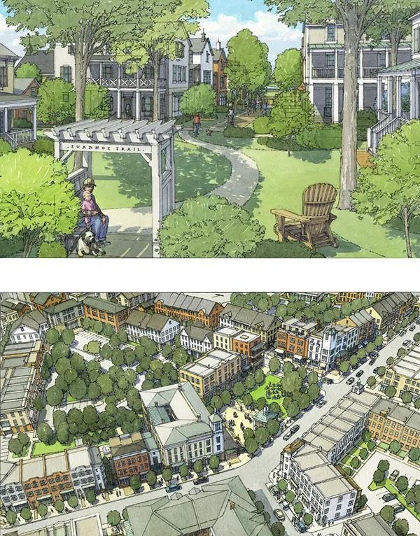 ivanhoe-village-aerial-view Ivanhoe Village renderings